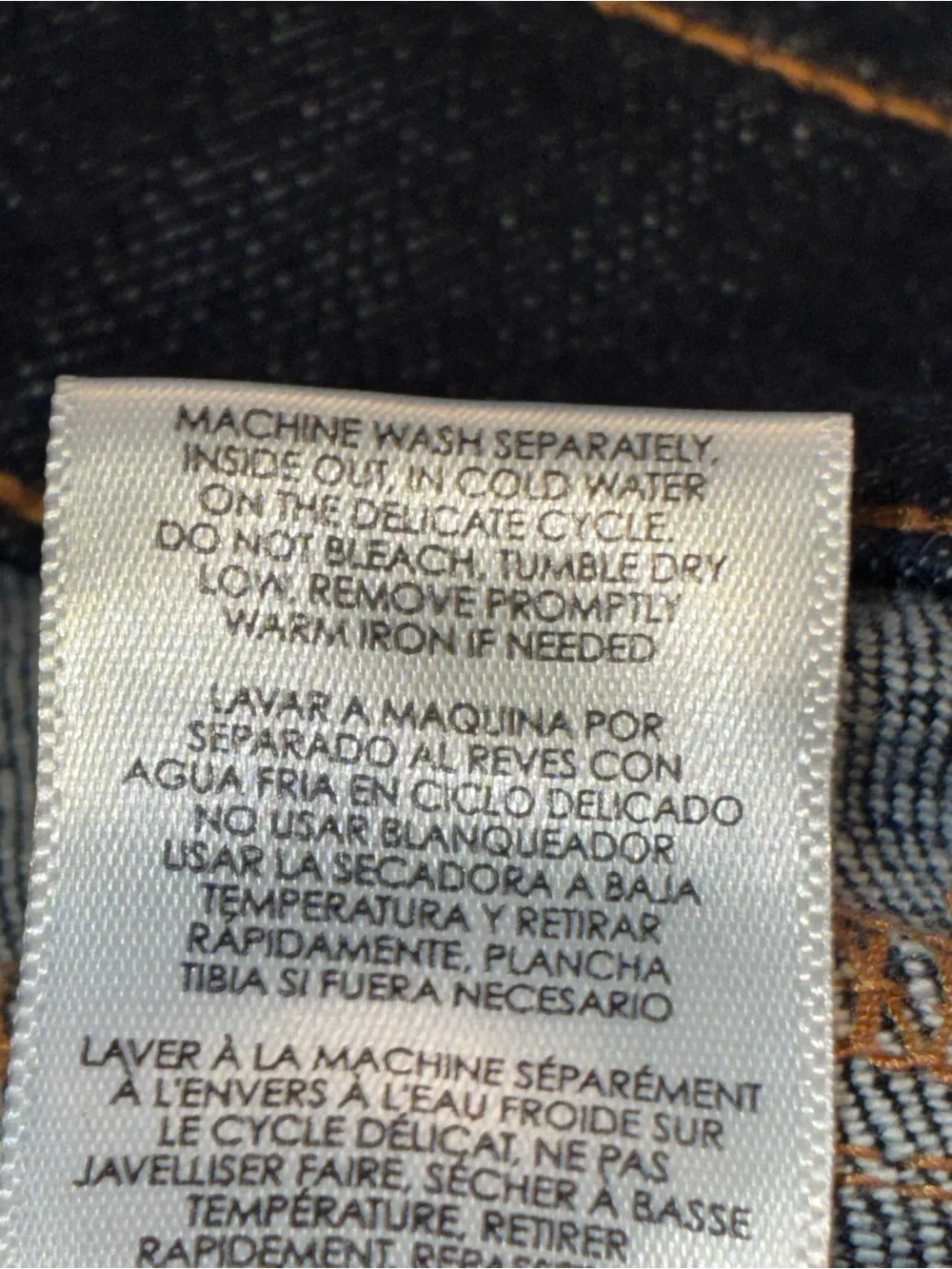 Cabi High Straight Blue Denim Stretch Jeans Style 3386